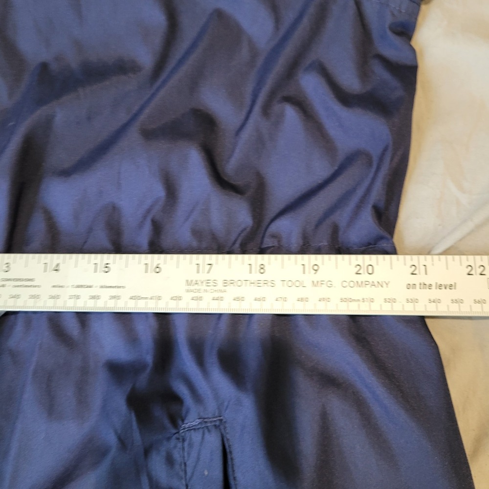 Weather Tamer Womens SZ Lg 12-14 Parka in a‎ pocket Wind breaker w/hood blue EUC - Picture 8 of 10